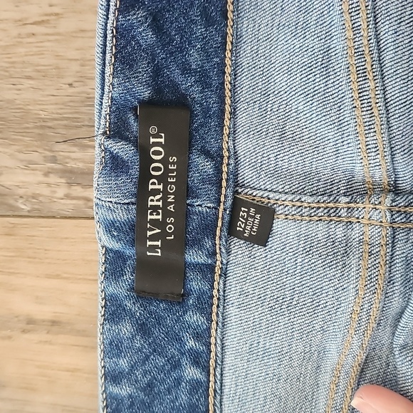 Liverpool Jean Skirt - Picture 2 of 3